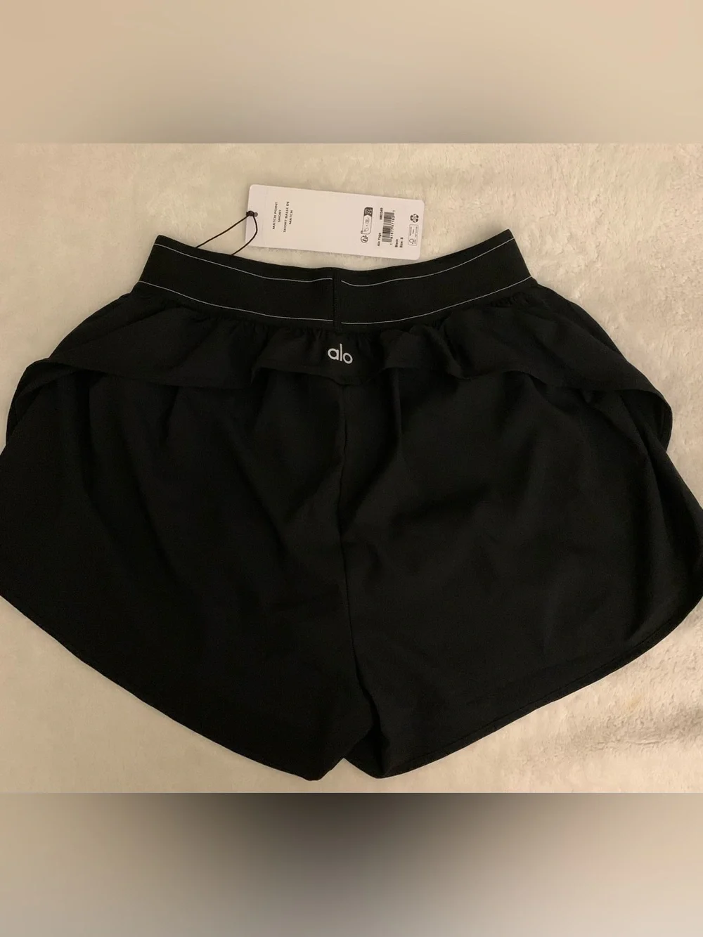 ALO Yoga Match Point Short• SMALL• BLACK•BNWT IN BAG